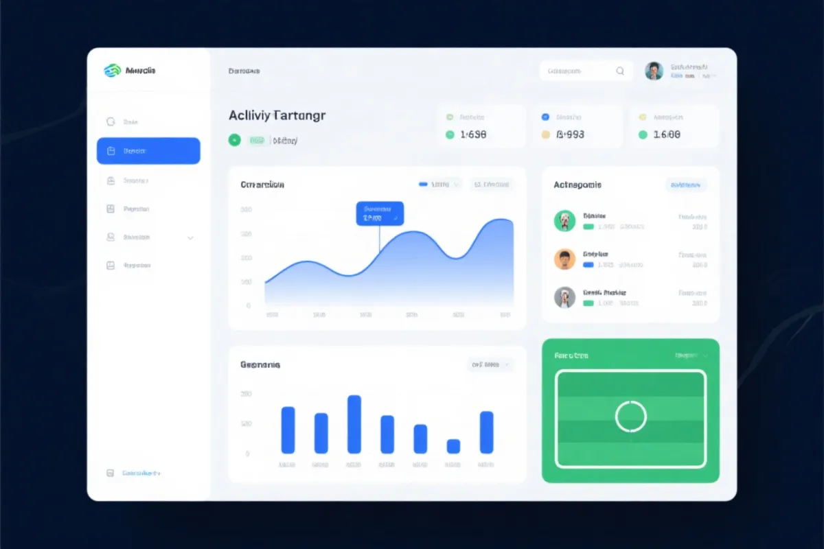 平台分析仪表盘示意图